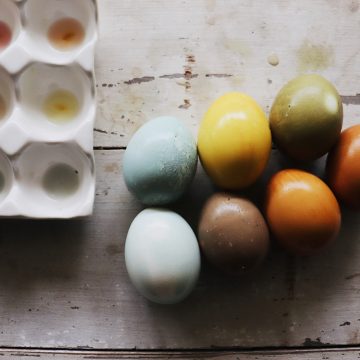 Naturally Dyed Easter Eggs