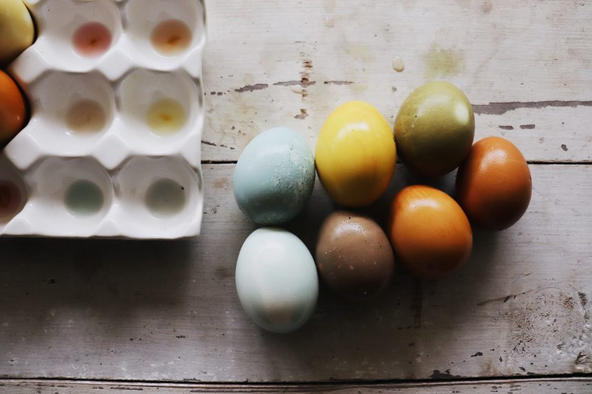 Naturally Dyed Easter Eggs